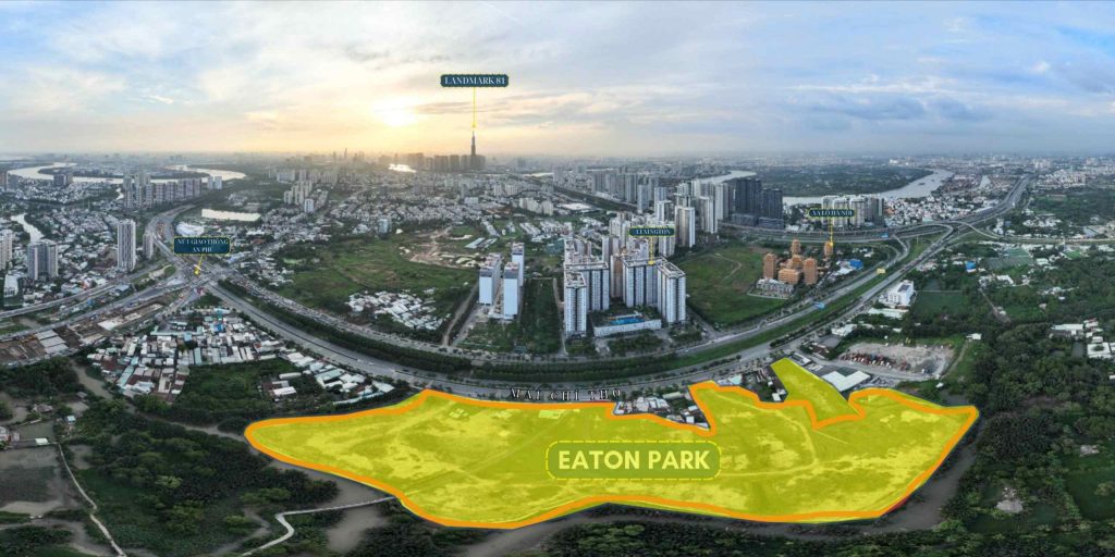 Tiện lợi đến từ vị trí dự án  Eaton Park Mai Chí Thọ